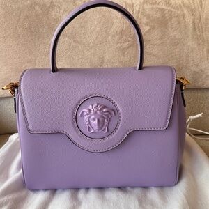 Versace La Medusa Medium Top Handle Bag (Purple) - DBFI039 DVIT2T